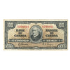 BC-27b 1937 Canada $100 Note Gordon-Towers, B/J, VG-F (damaged)