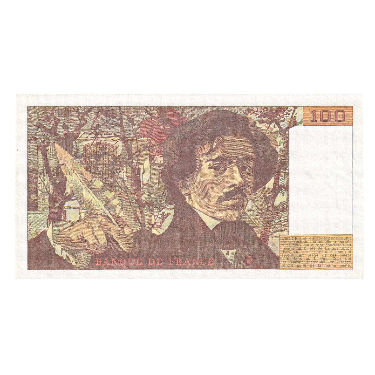 France 1989 100 Franc Note, Pick #154