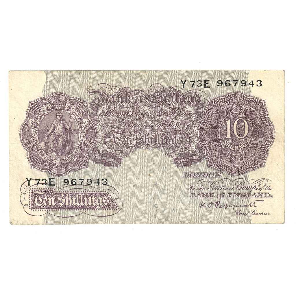Great Britain 1940-1948 10 Shilling Note, Pick #366