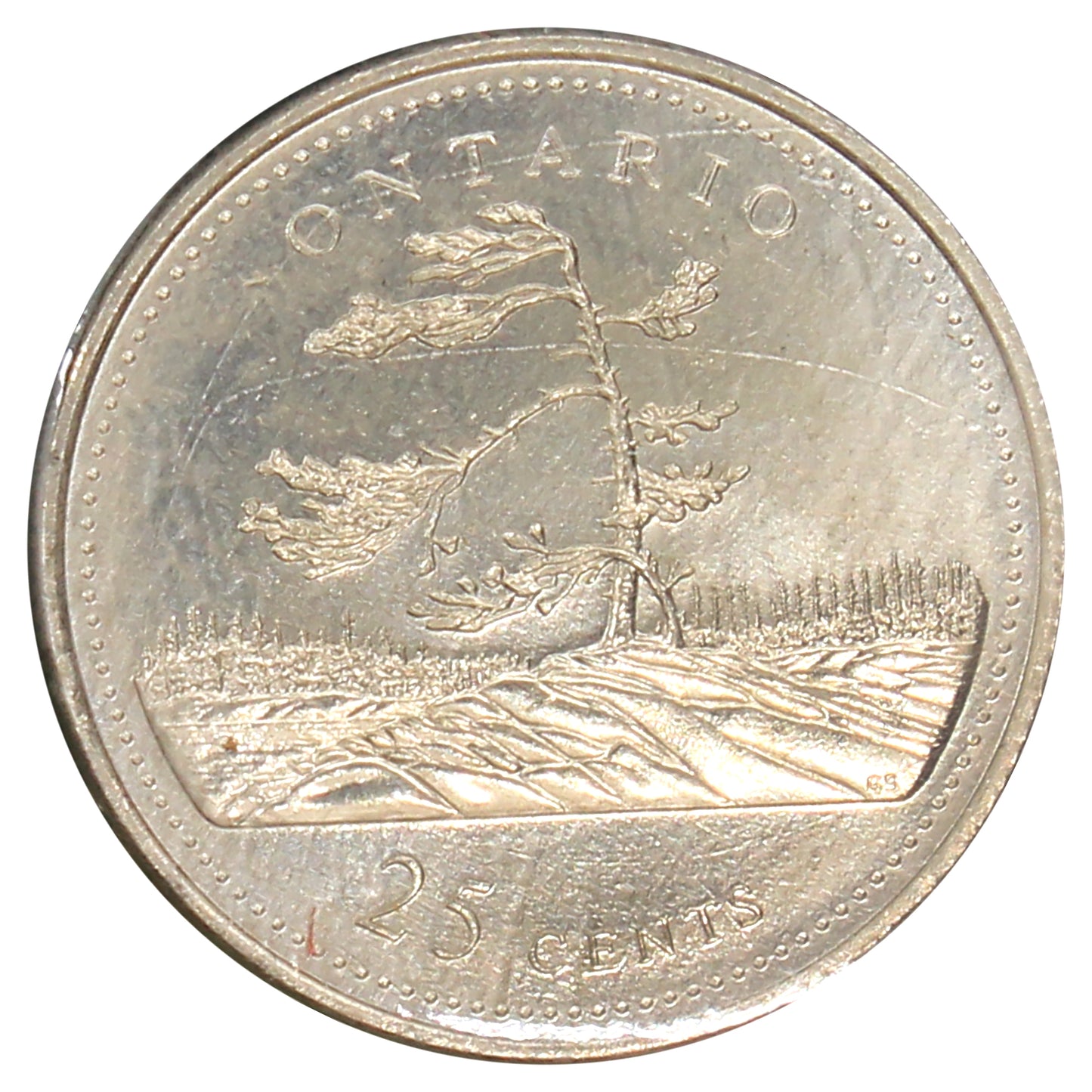 1992 Canada 125 Ontario 25-cents in Information Folder