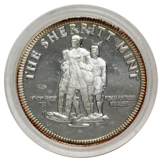 The Sherritt Mint .999 Fine Silver Medallion (No Tax) Lightly Toned - Approx 17 g
