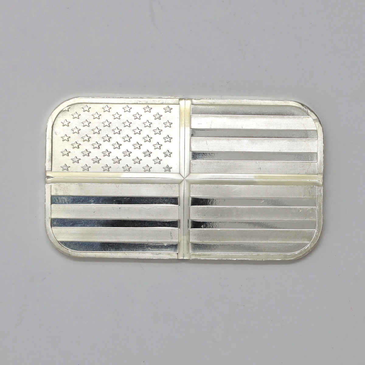 SilverTowne Divisible American Flag 1oz .999 Silver Bar (No Tax) Scr/Mild Toning