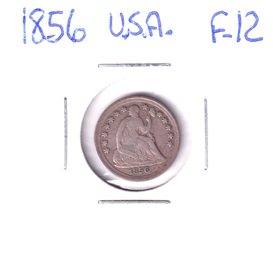1856 USA Half Dime Fine (F12) Impaired