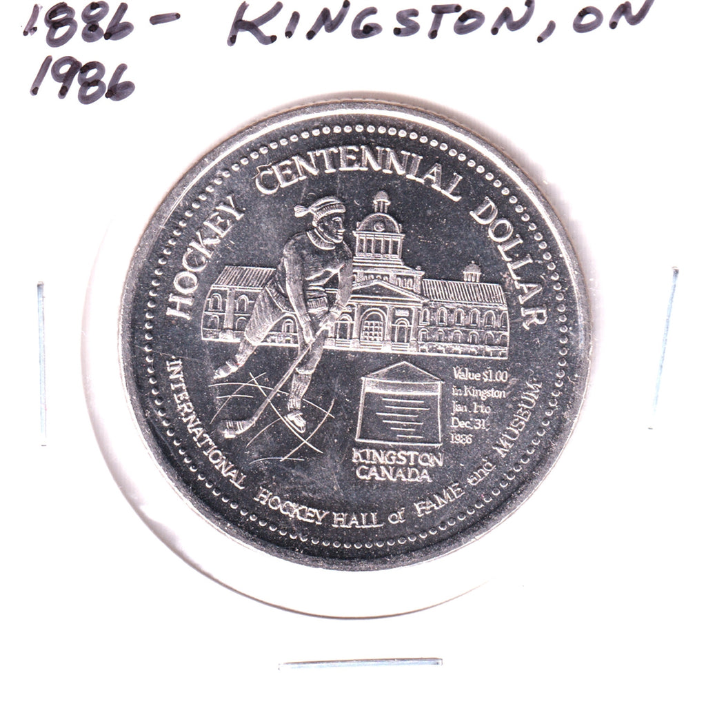 1986 Kingston, ON, Hockey Centennial Dollar Trade Token