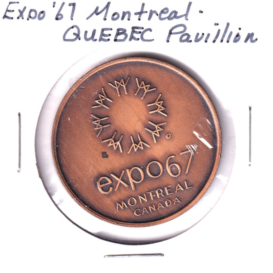 Expo 67 Quebec Pavilion / Pavillon du Quebec Medallion