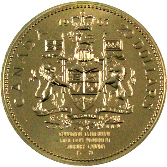 1967 Sudbury "Canadian Centennial Gold Coin Monument" Medallion, 38mm (Lightly Toned)