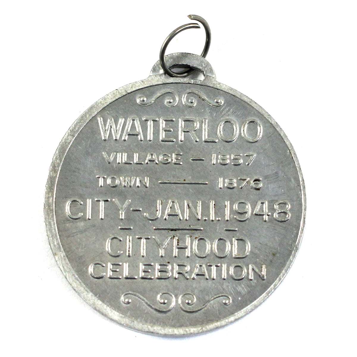 1948 Waterloo, ON, Cityhood Celebration Medallion with Royal Effigies