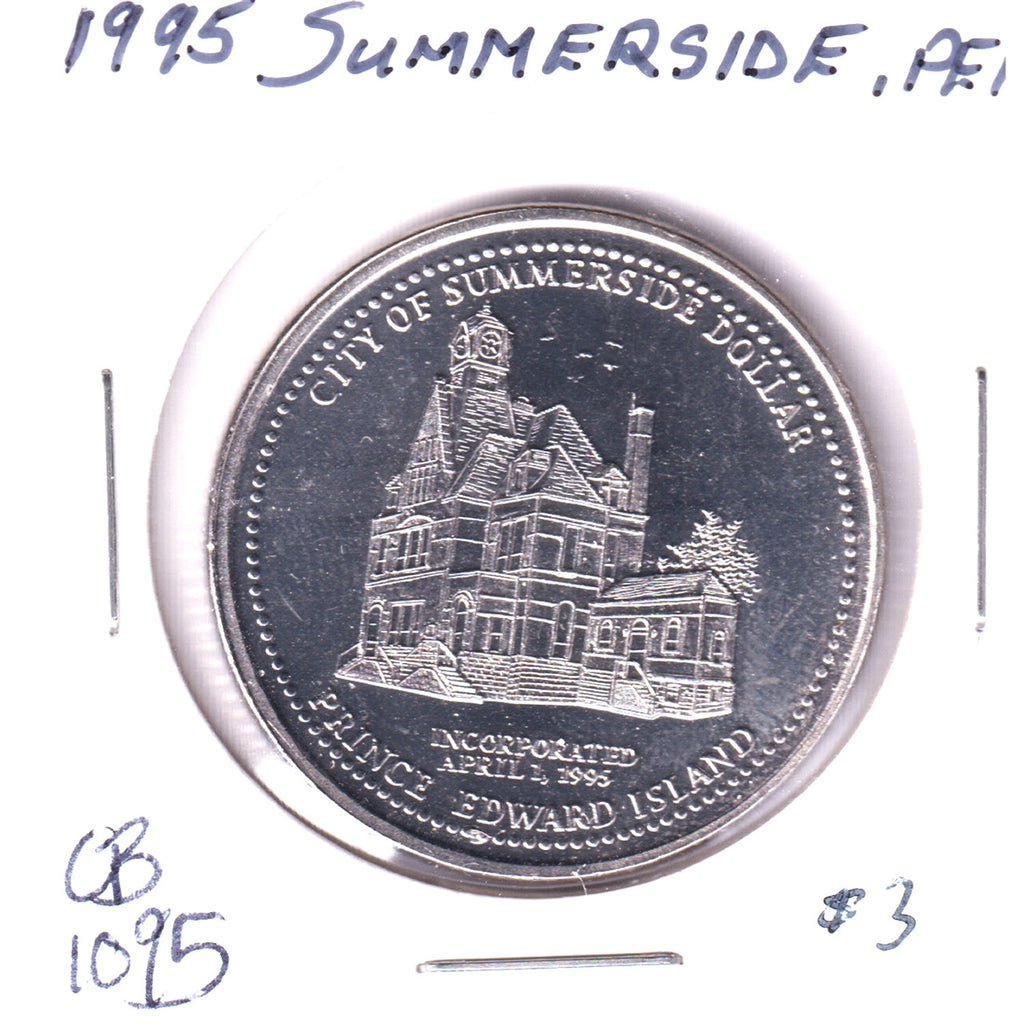 1995 Summerside, PEI, Trade Dollar Token: Year of Municipal Incorporation