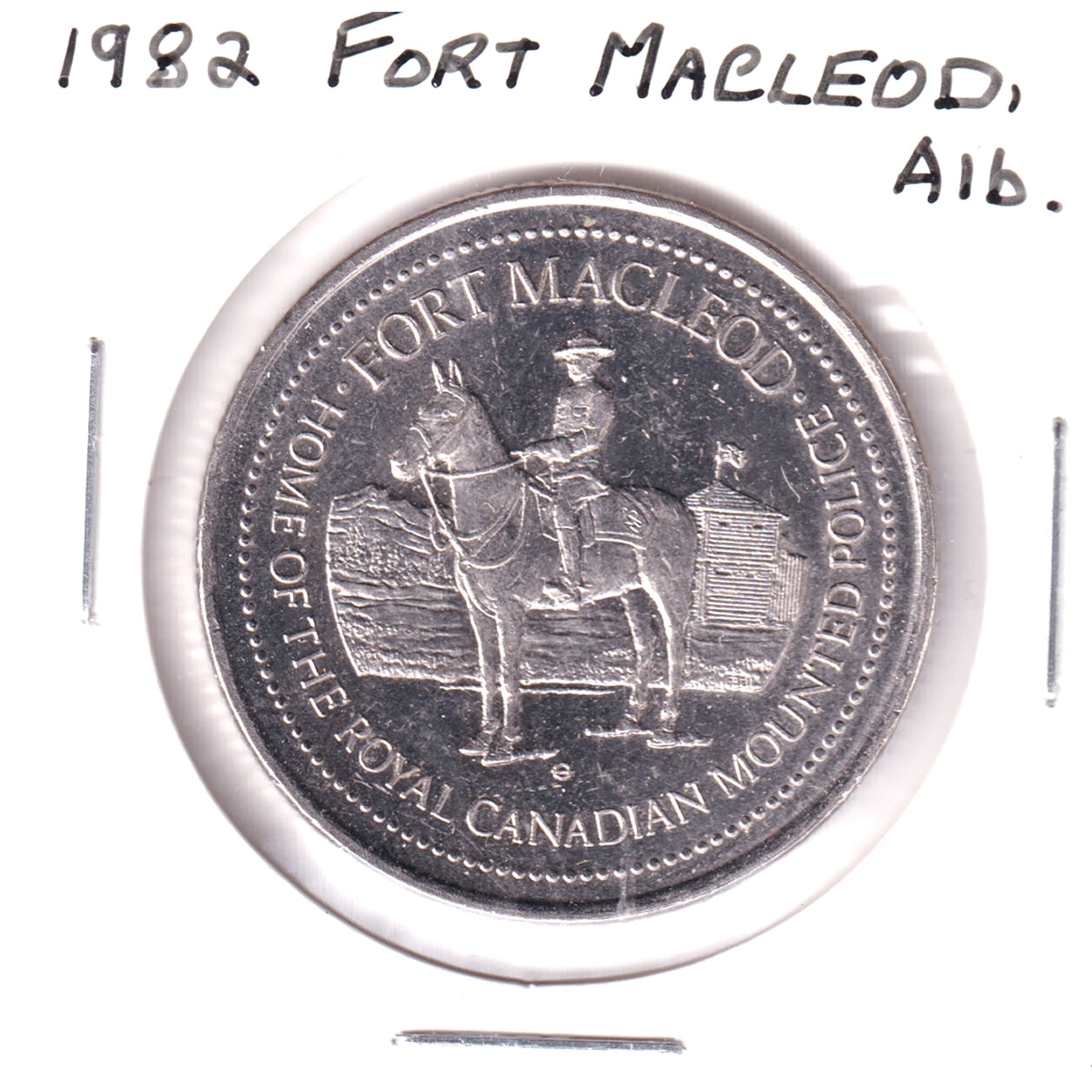 1982 Fort MacLeod, AB, Souvenir Medallion: Red Crow, Chief