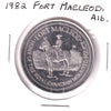 1982 Fort MacLeod, AB, Souvenir Medallion: Red Crow, Chief of the Blood Tribe