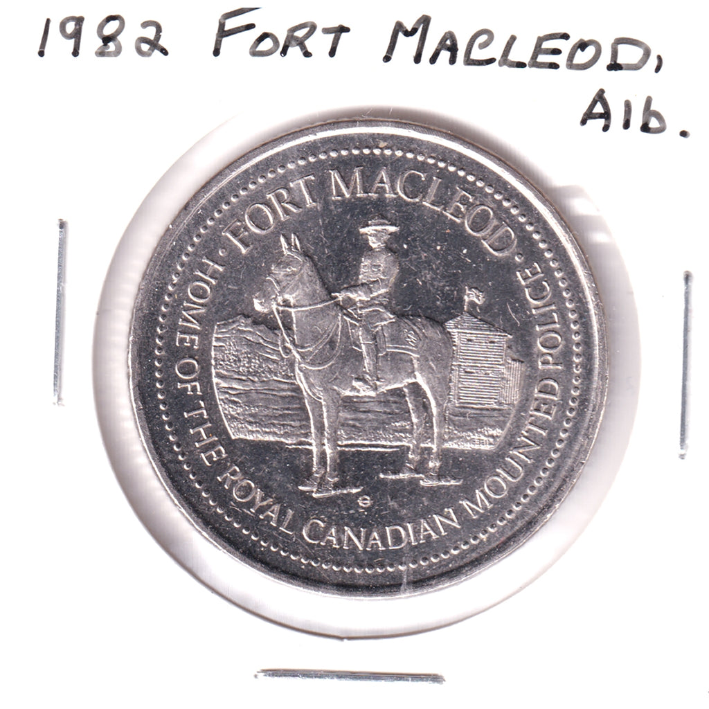 1982 Fort MacLeod, AB, Souvenir Medallion: Red Crow, Chief of the Blood Tribe