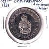 1981 CFB Trenton Golden Anniversary Trade Dollar Token (Residue)