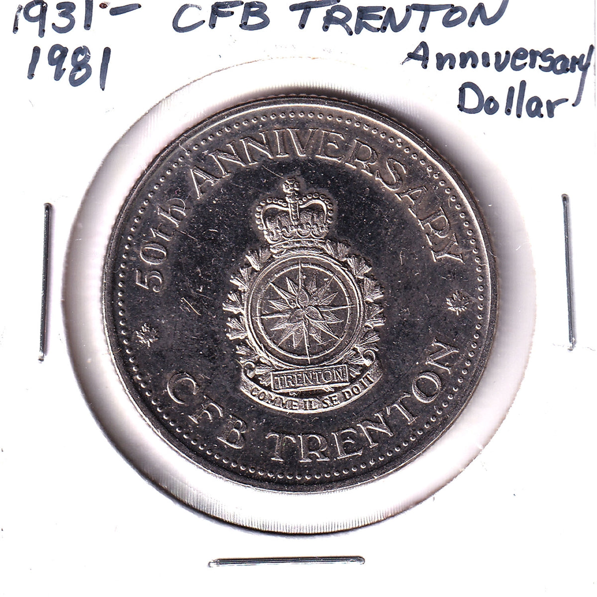 1981 CFB Trenton Golden Anniversary Trade Dollar Token (Residue)