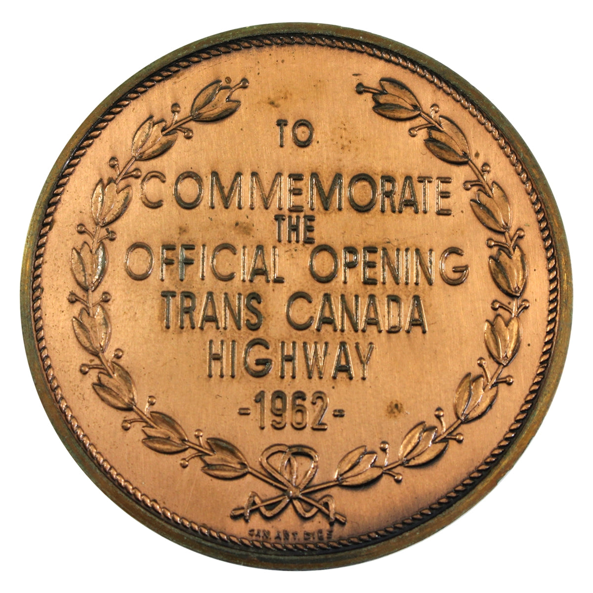 1962 Trans-Canada Highway Opening Medal