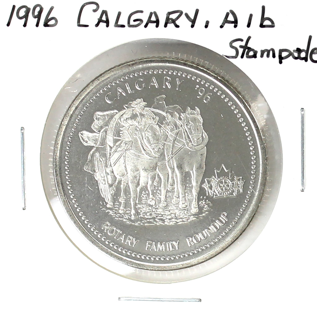 1996 Calgary Stampede Souvenir Dollar: Rotary Family Roundup