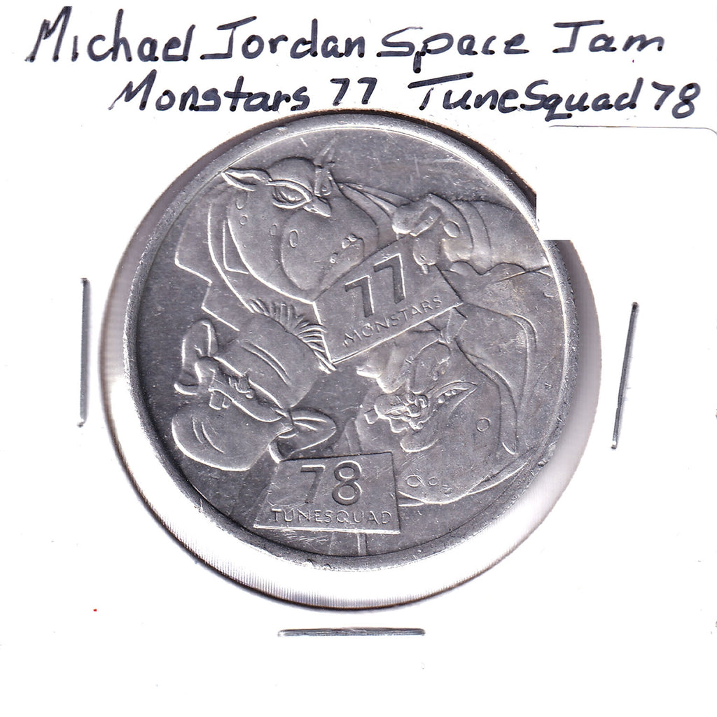 Michael Jordan Space Jam: Monstars 77, Tune Squad 78 Medallion