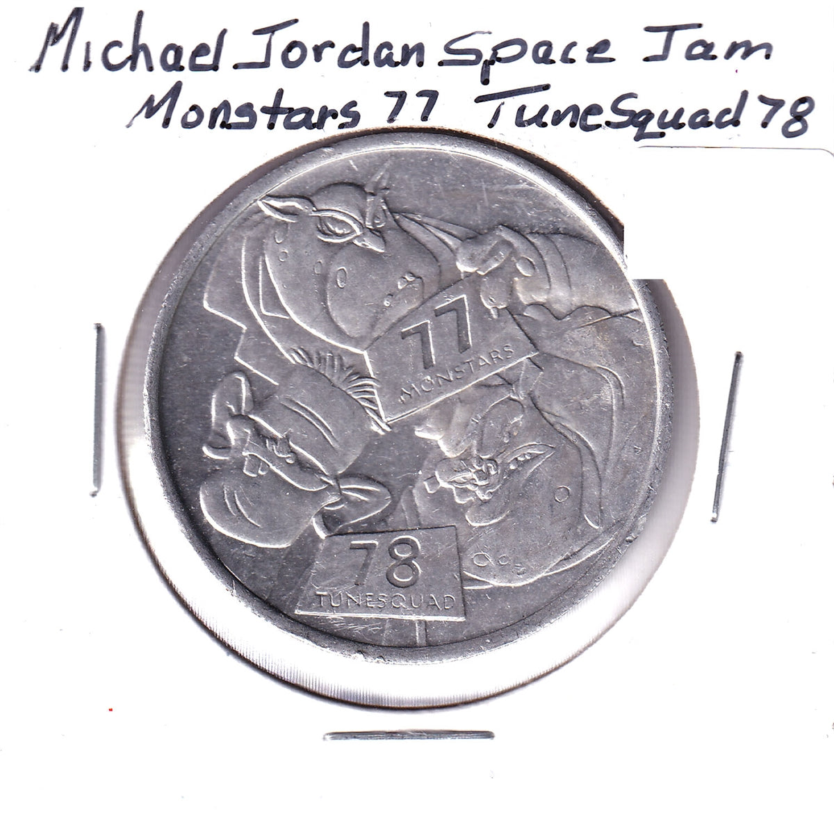 Michael Jordan Space Jam: Monstars 77, Tune Squad 78 Medallion