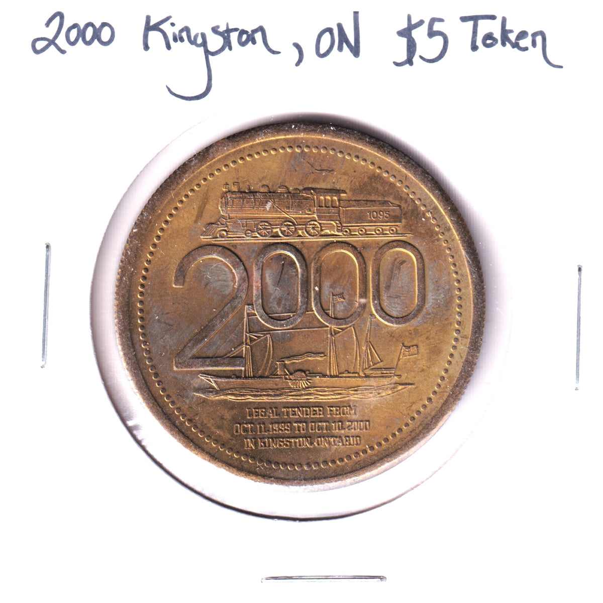 2000 Kingston, ON, $5 Trade Token: Where History & Innovation Thrive
