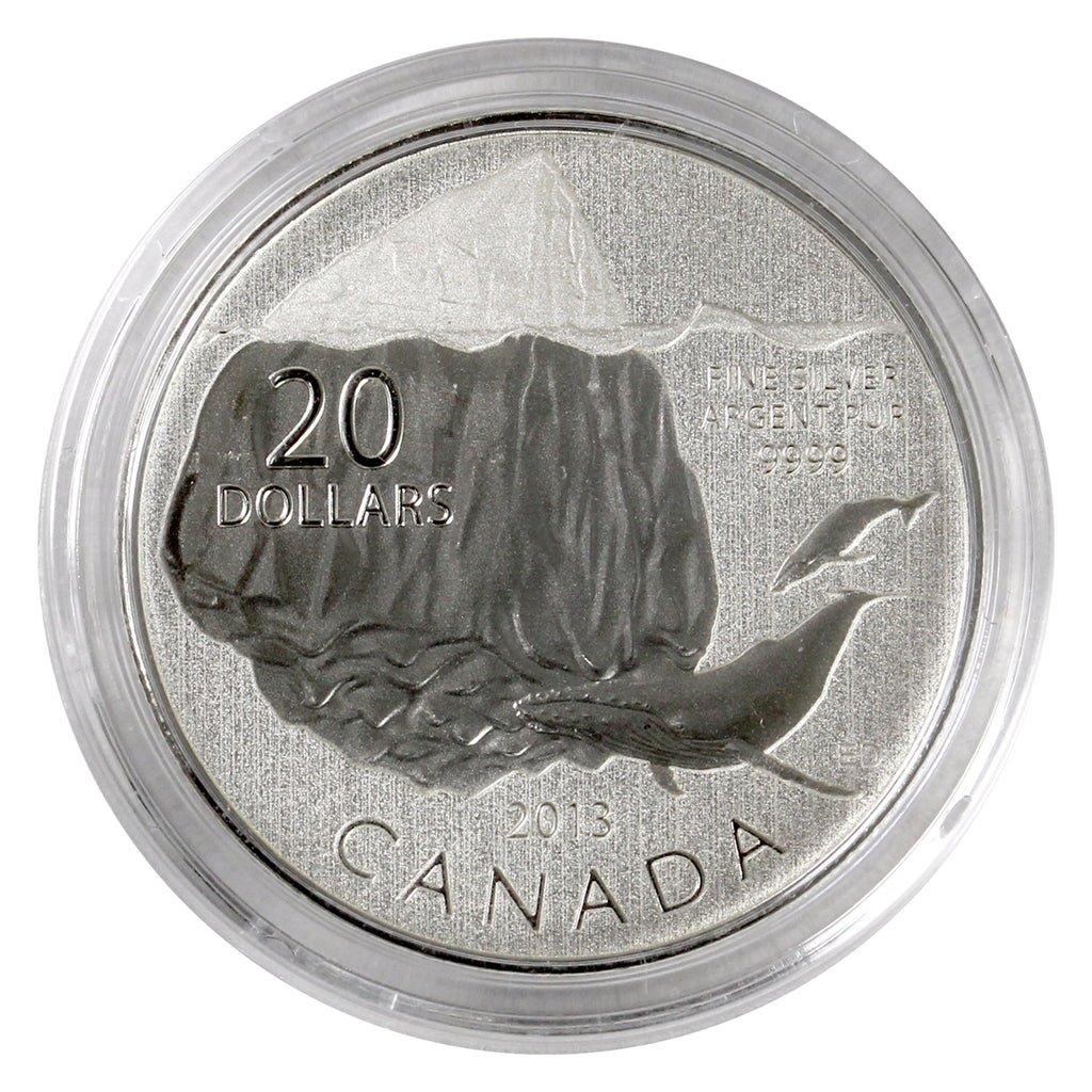 2013 Canada $20 for $20 Iceberg (#9) .9999 Silver (No Tax) Capsule only