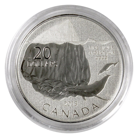 2013 Canada $20 for $20 Iceberg (#9) .9999 Silver (No Tax) Capsule only