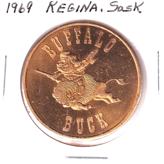 1969 Regina Buffalo Buck Trade Dollar Token