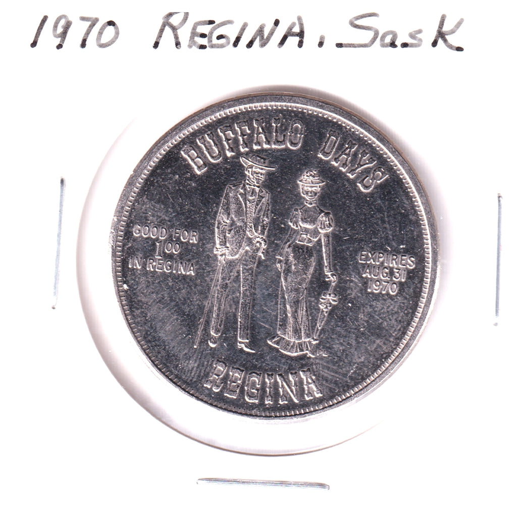 1970 Regina Buffalo Buck Trade Dollar Token