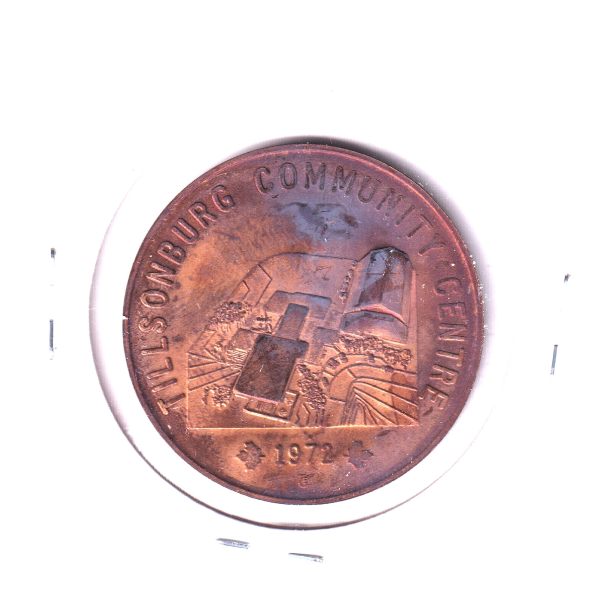 1972 Tillsonburg, ON, Centennial Medallion (Toned)