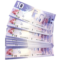 Lot of 20x Sequential 2009 Canada $10 Notes, Jenkins-Carney, BFK, Appear ~UNC, 20Pcs