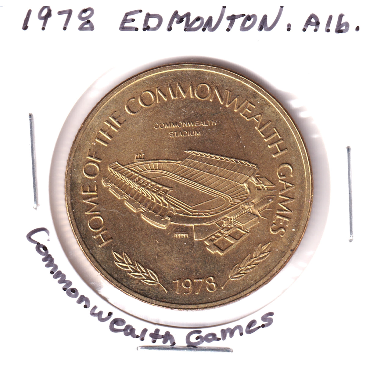1978 Edmonton: Home of the Commonwealth Games Medallion w/Commonwealth ...