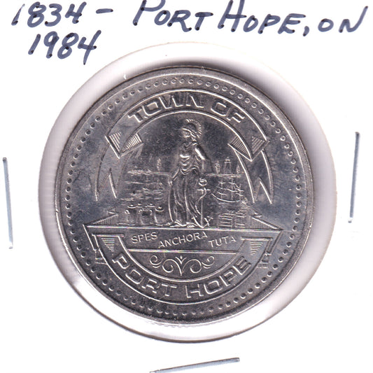 1984 Port Hope, Ontario, Sesquicentennial Trade Dollar Token