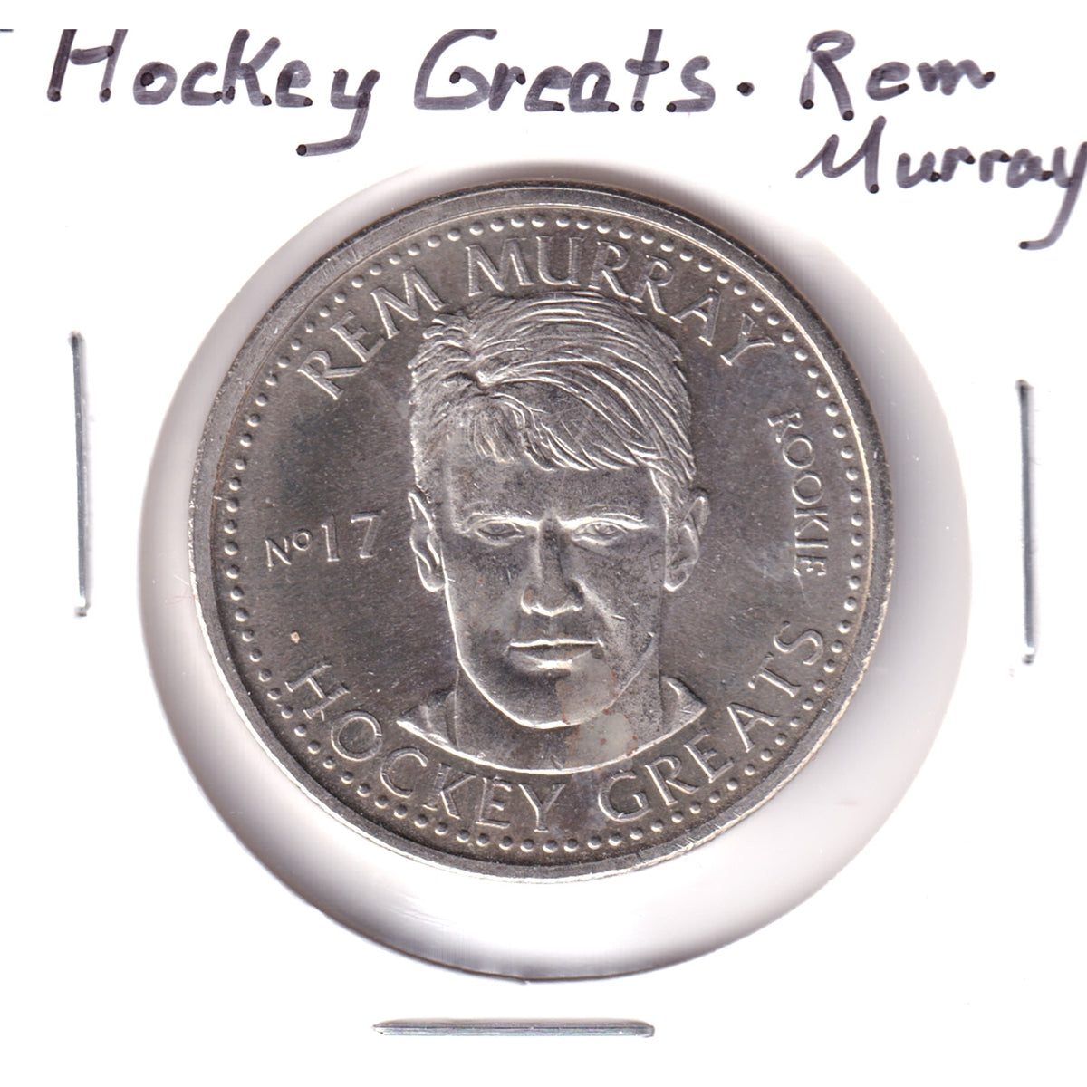 NHLPA Hockey Greats Coin Collection: Rem Murray Rookie Medallion