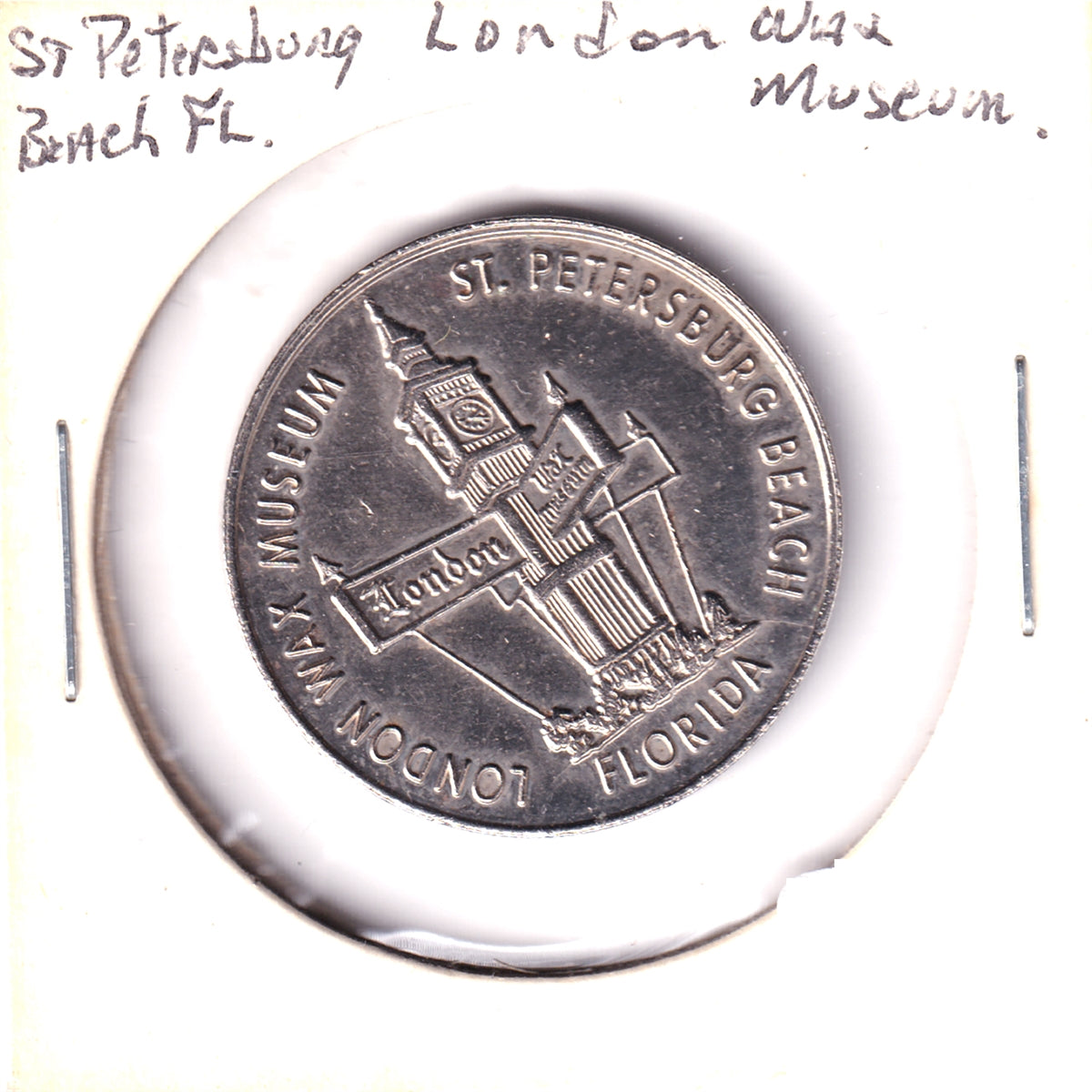 London Wax Museum, St. Petersburg Beach, Florida, Good Luck Souvenir Token