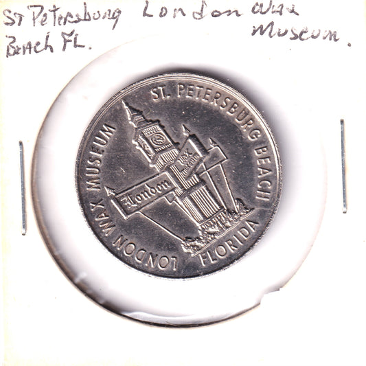 London Wax Museum, St. Petersburg Beach, Florida, Good Luck Souvenir Token