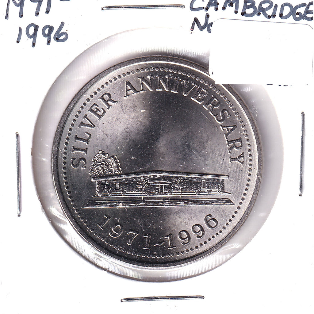 1996 Cambridge Newfoundland Club Silver Anniversary Medallion