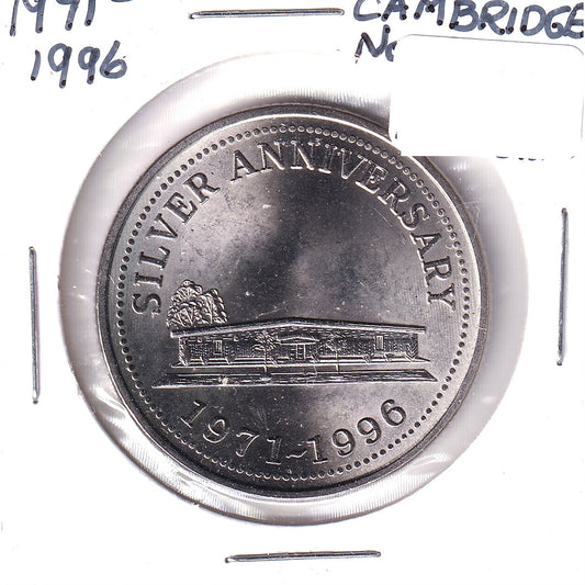 1996 Cambridge Newfoundland Club Silver Anniversary Medallion