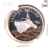 2010 Canadian Navy Centennial Gold-plated Proof Silver Dollar (Impaired)