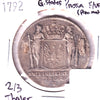 German States 1792 Prussia 2/3 Thaler, .720 Silver, F-VF (F15) Previously Mounted