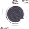 AM-1A4 Pure Copper Preferable to Paper Half Penny Token, VF-EF (VF30) Corrosion
