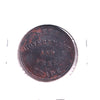 ERROR PE-7C4 1857 PEI Self Government and Free Trade Token, AU50 (Corrosion; Broken Die)