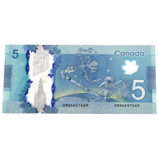 BC-69b 2013 Canada $5 Macklem-Poloz, 4 Digit Repeater, HBN6697669