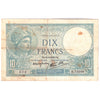 France 1939 10 Francs Note, Pick #84, VF-EF (Stains)