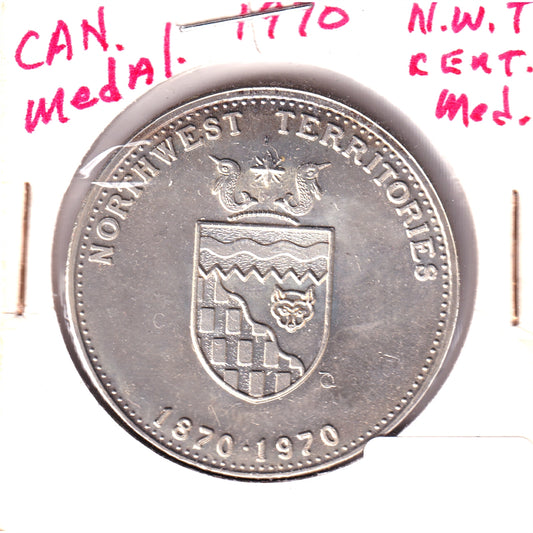 1970 Northwest Territories Centennial Medallion