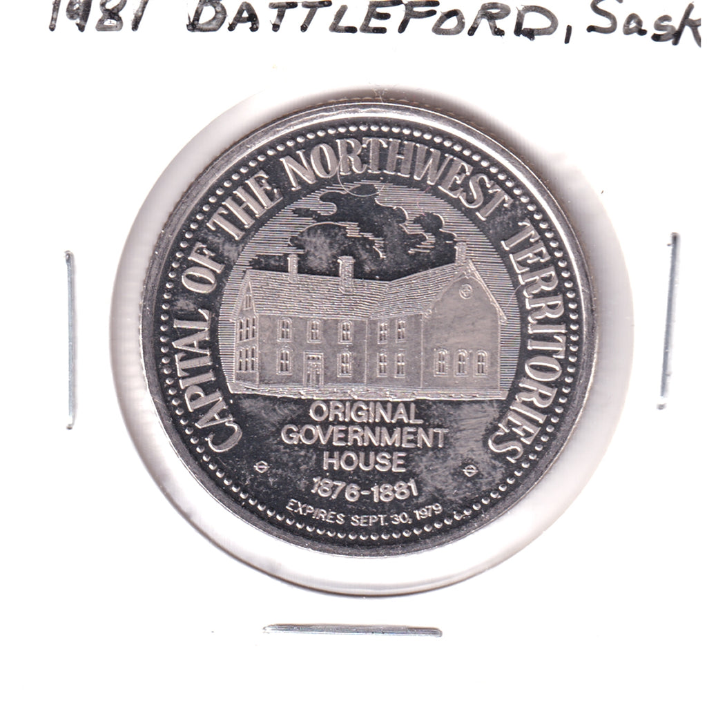 1981 Battlefords, SK, Trade Dollar Token: Capital of the Northwest Territories