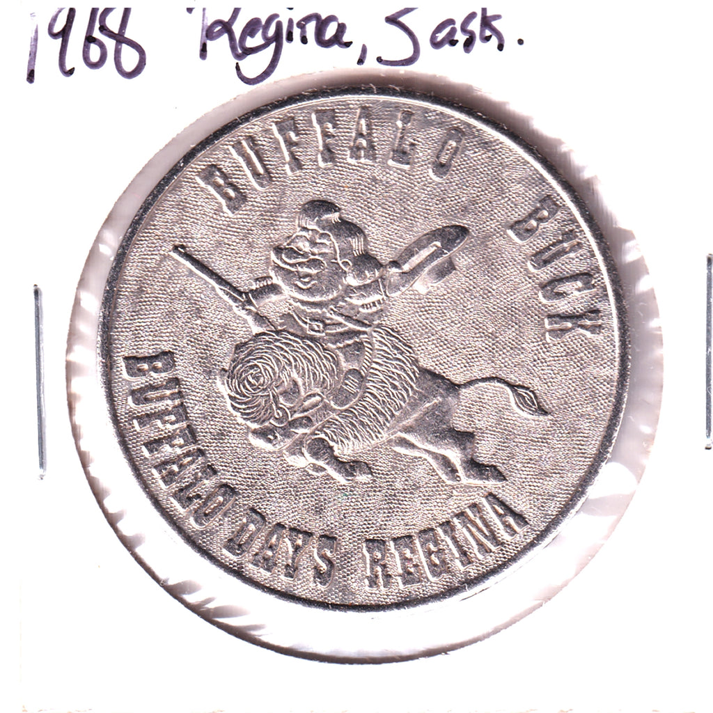 1968 Regina, SK, Buffalo Buck Trade Dollar Token