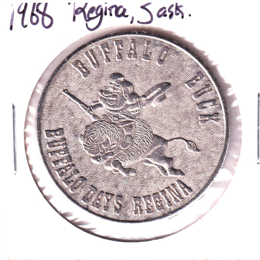 1968 Regina, SK, Buffalo Buck Trade Dollar Token