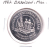 1982 Brandon, MB, Centennial Dollar Trade Token: Yesterday's Dream, Tomorrow's Future