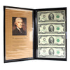 2003A USA $2 Uncut Sheet of 4 Notes in Folder