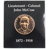 John McCrae In Flanders Fields Medallion.