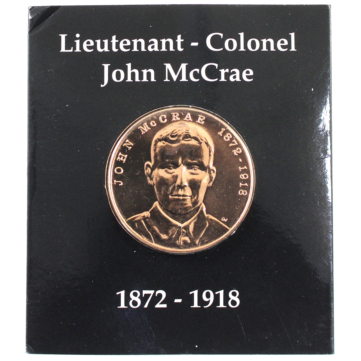 John McCrae In Flanders Fields Medallion.