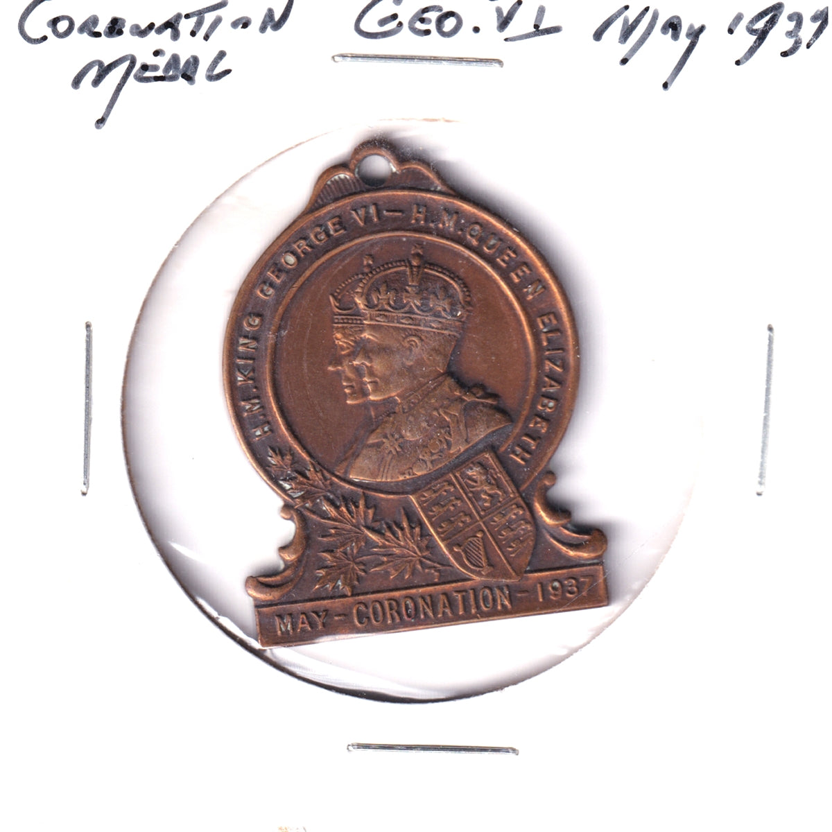 1937 Kirkland Lake Gold Area, ON, King George VI & Queen Elizabeth Coronation Medal